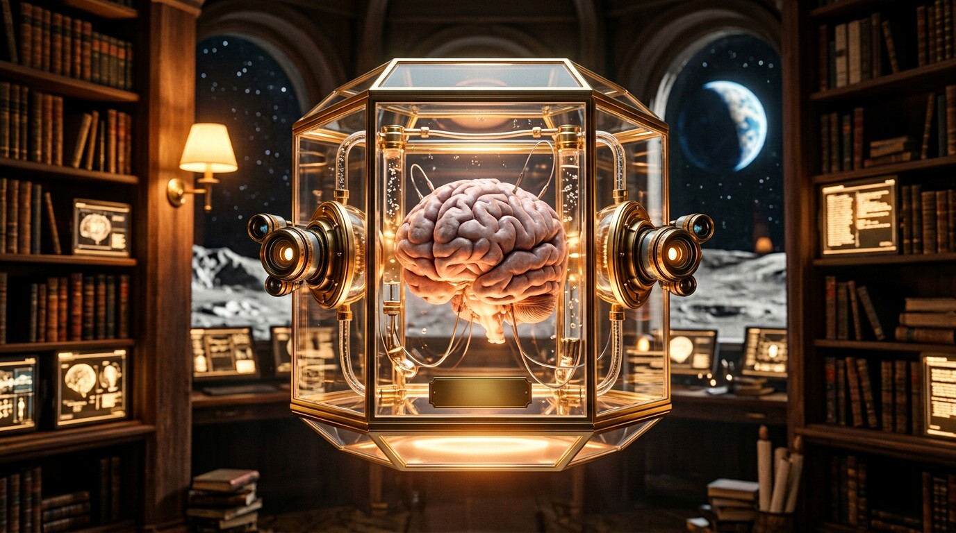 Portrait de Simon Wright, le cerveau vivant