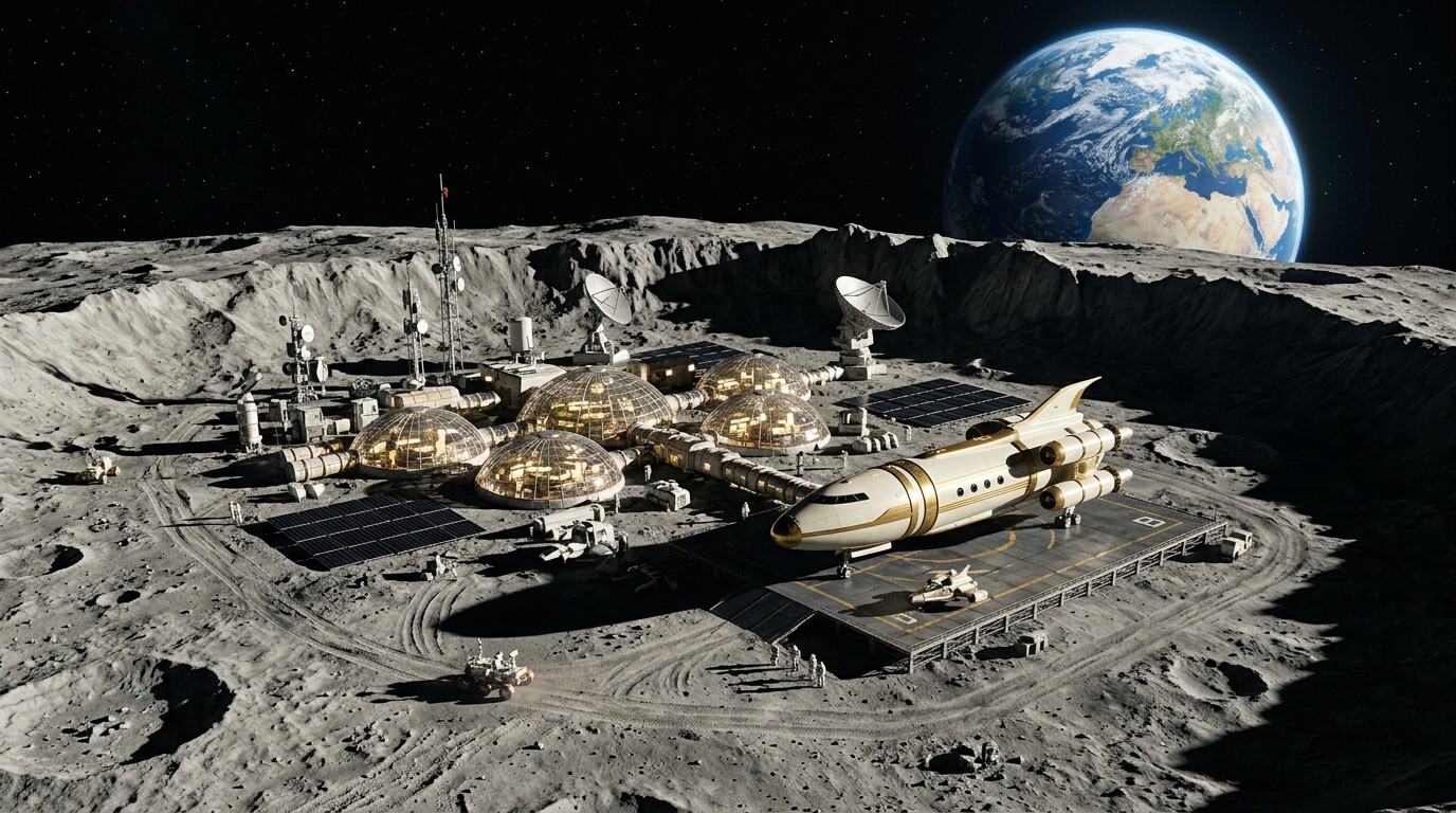 La base lunaire de Tycho
